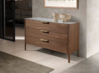Commode effet marbre en noyer et fibre de verre Angel cerda