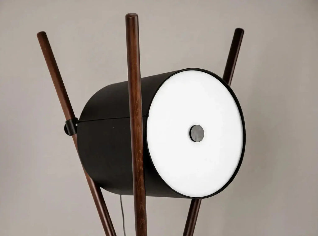Lampadaire sushi en bois de noyer fait mains DecoNovis