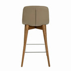 Tabouret rembourré en similicuir latte DecoNovis