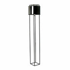 Lampadaire en PVC noir et doré brillant fait mains DecoNovis