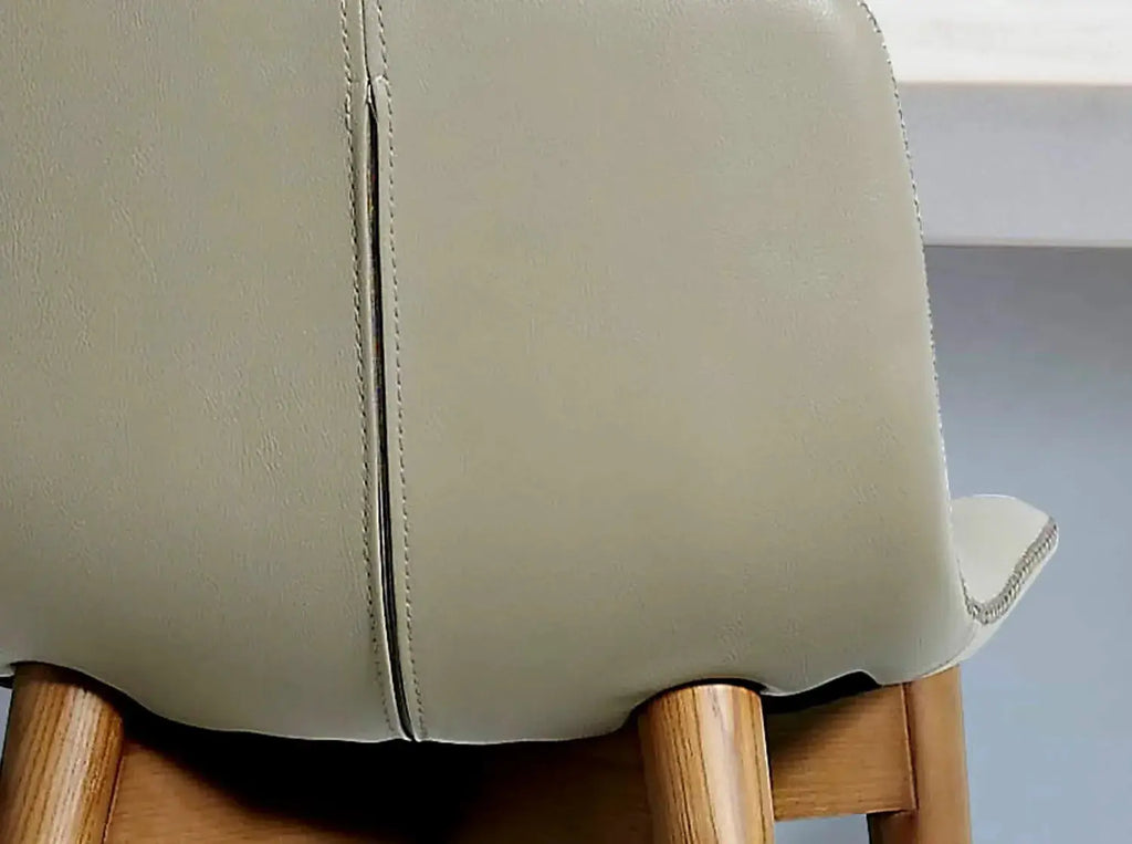 Tabouret rembourré en similicuir latte DecoNovis