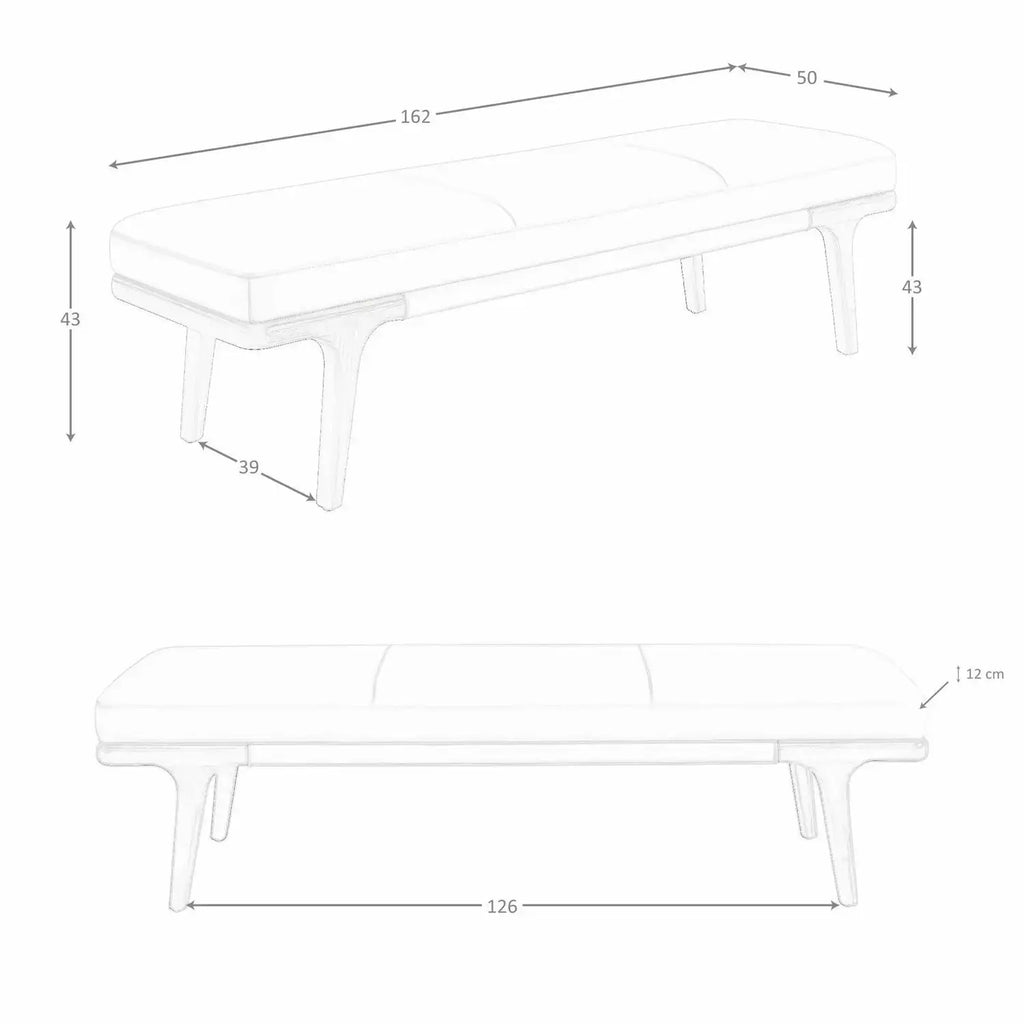 Banc en similicuir DecoNovis