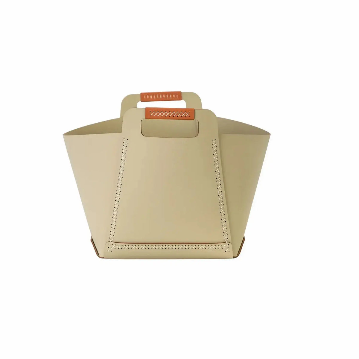 Panier de rangement en cuir fait mains DecoNovis