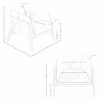 Fauteuil en cuir Angel cerda