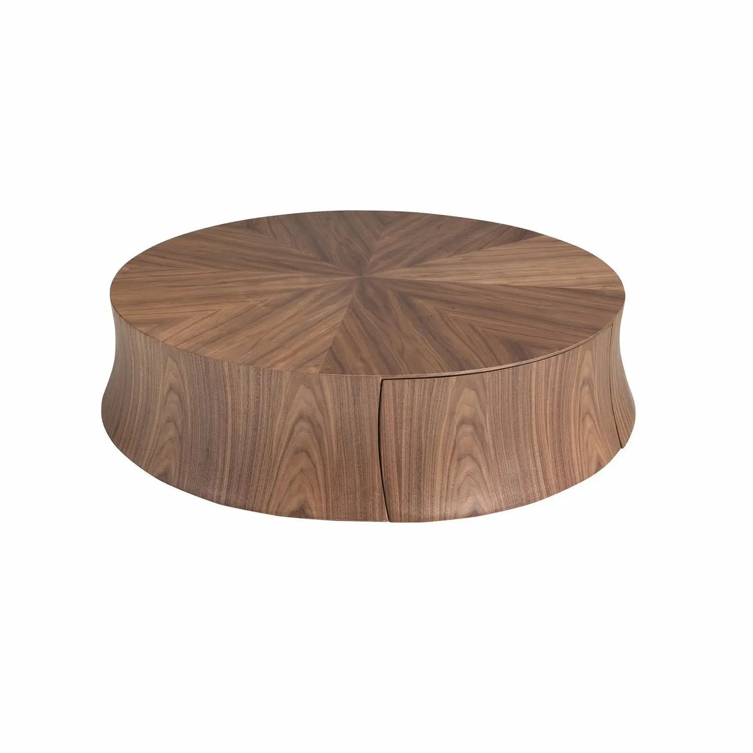 able basse ronde en noyer Angel cerda