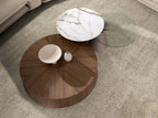 able basse ronde en noyer Angel cerda