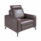 Fauteuil relax en cuir chocolat Angel cerda