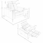 Fauteuil relax en cuir chocolat Angel cerda