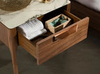 Table de chevet effet marbre DecoNovis