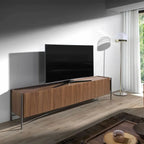 Meuble Tv en noyer acier foncé DecoNovis