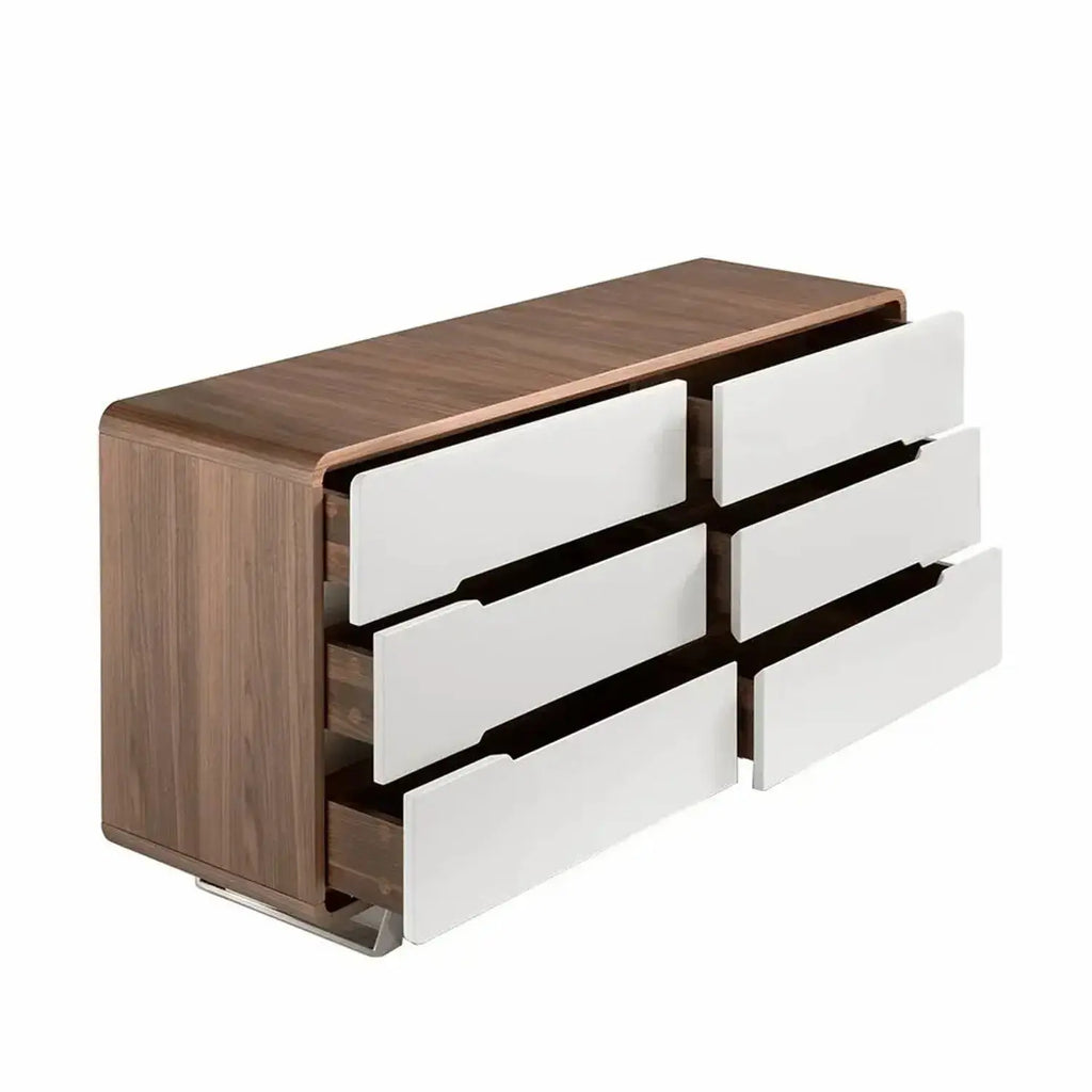 Commode en noyer blanche DecoNovis