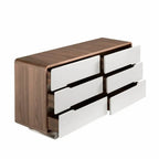 Commode en noyer blanche DecoNovis