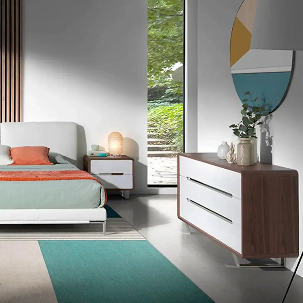 Commode en noyer blanche DecoNovis
