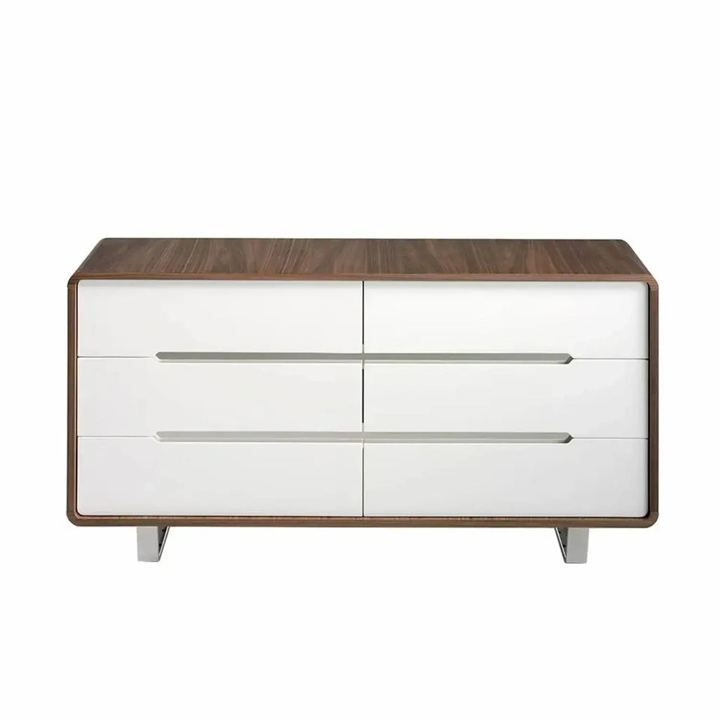 Commode en noyer blanche DecoNovis