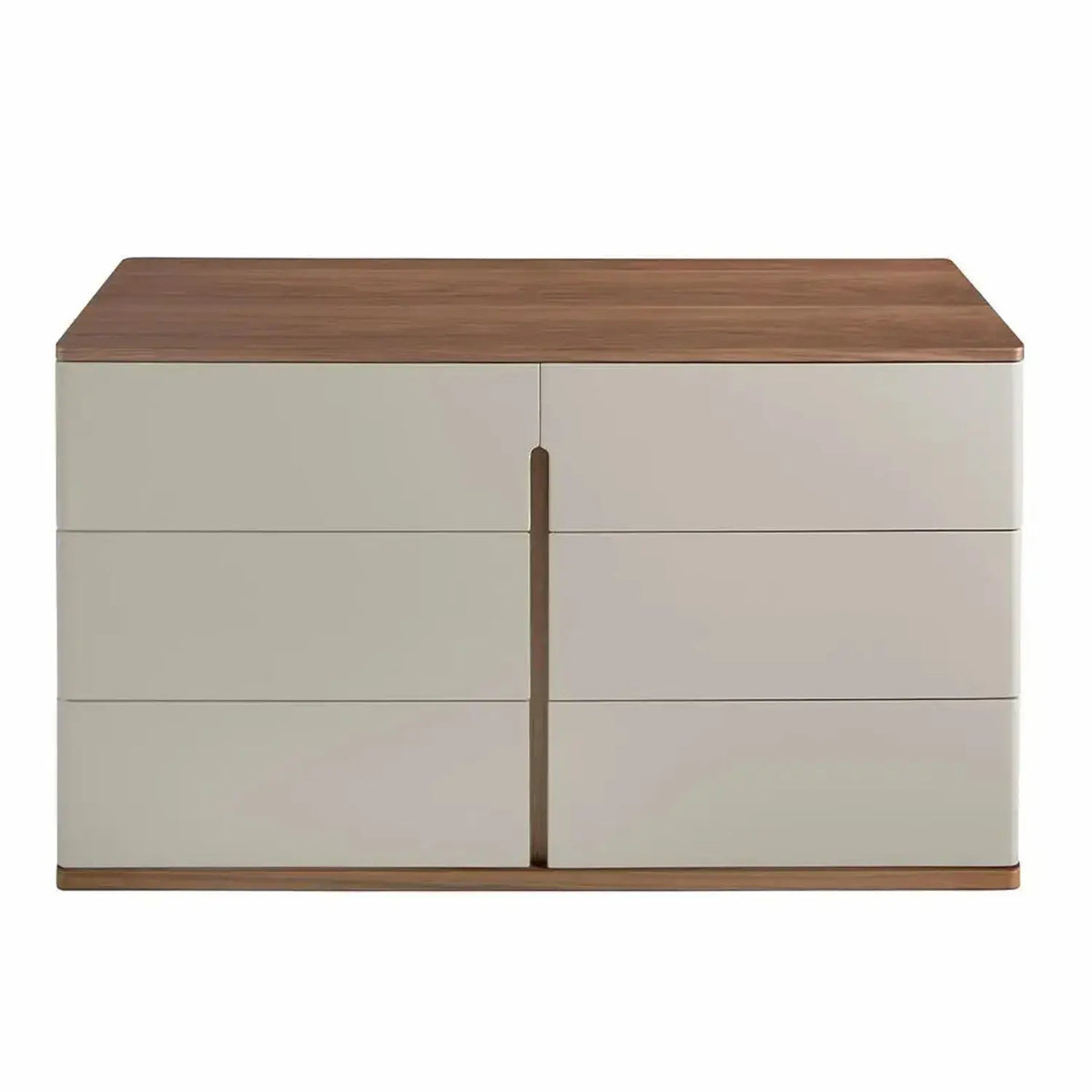 Commode en bois gris noyer DecoNovis