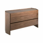 Commode hexagonale en noyer DecoNovis