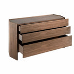 Commode hexagonale en noyer DecoNovis