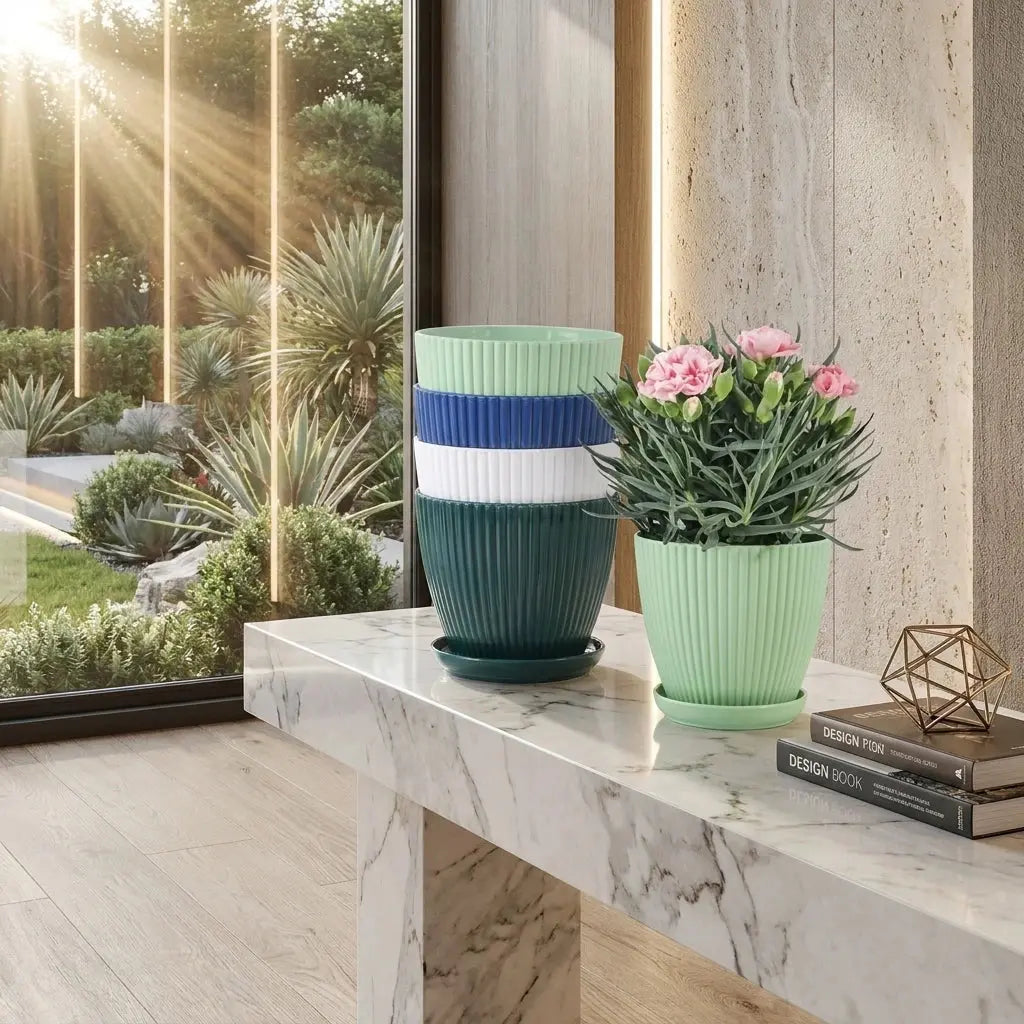 Pots de Fleurs en Plastique | Pots de Fleurs en Plastique - DecoNovis