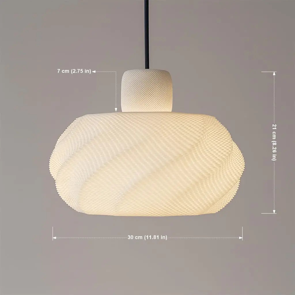 Twist Glow Pendant Lamp Azure Pontus